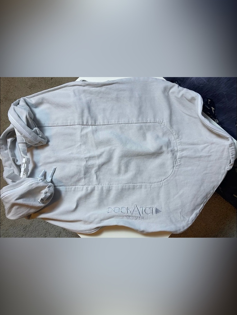 DockATot Deluxe+ Cover in Cloud Grey